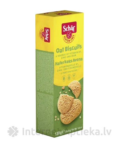 Schär Avena bezglutēna auzu cepumi, 130 g | internetaptieka.lv