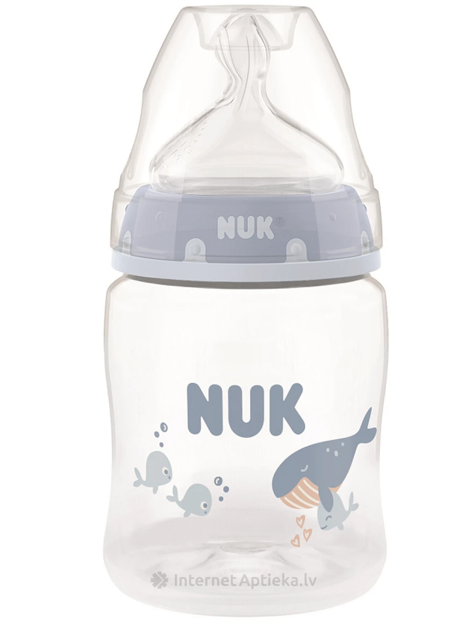 Nuk pudel Perfect Match silikoonist lutipudeli 0+ kuu, 150 ml | internetaptieka.lv