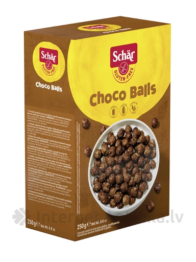 Schär CHOCO BALLS bezglutēna pārslas ar kakao, 250 g | internetaptieka.lv