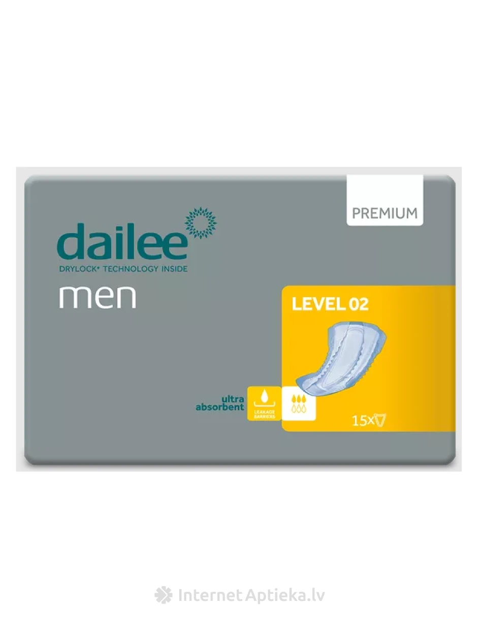 Dailee Men Premium Level 2, 15 gb. | internetaptieka.lv