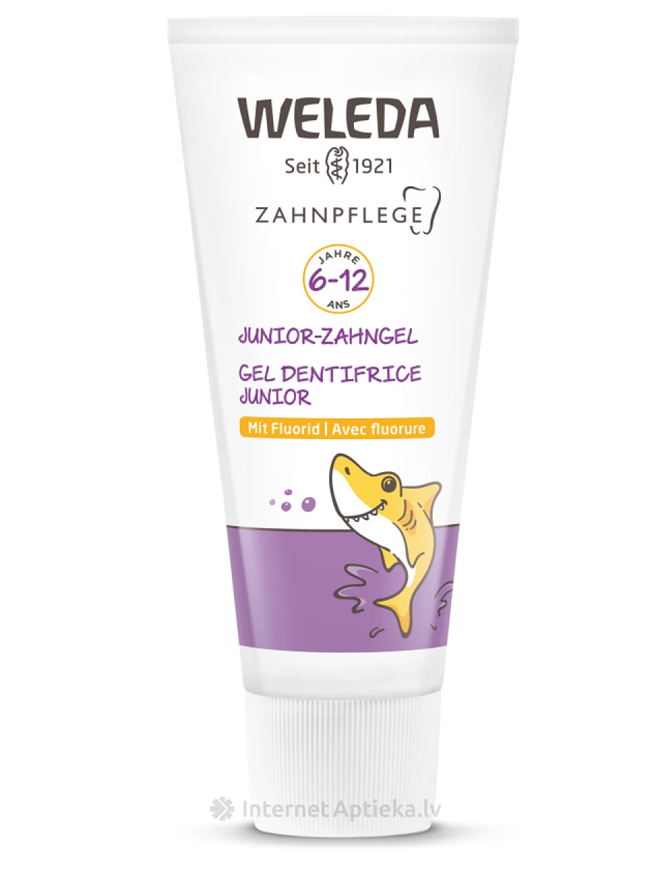Weleda Junior Zobu pasta 6-12 g.v. ar fluoru, 50 ml | internetaptieka.lv
