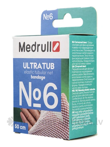 Medrull Ultratub Сетчатая повязка Nr.6, 50 см | internetaptieka.lv