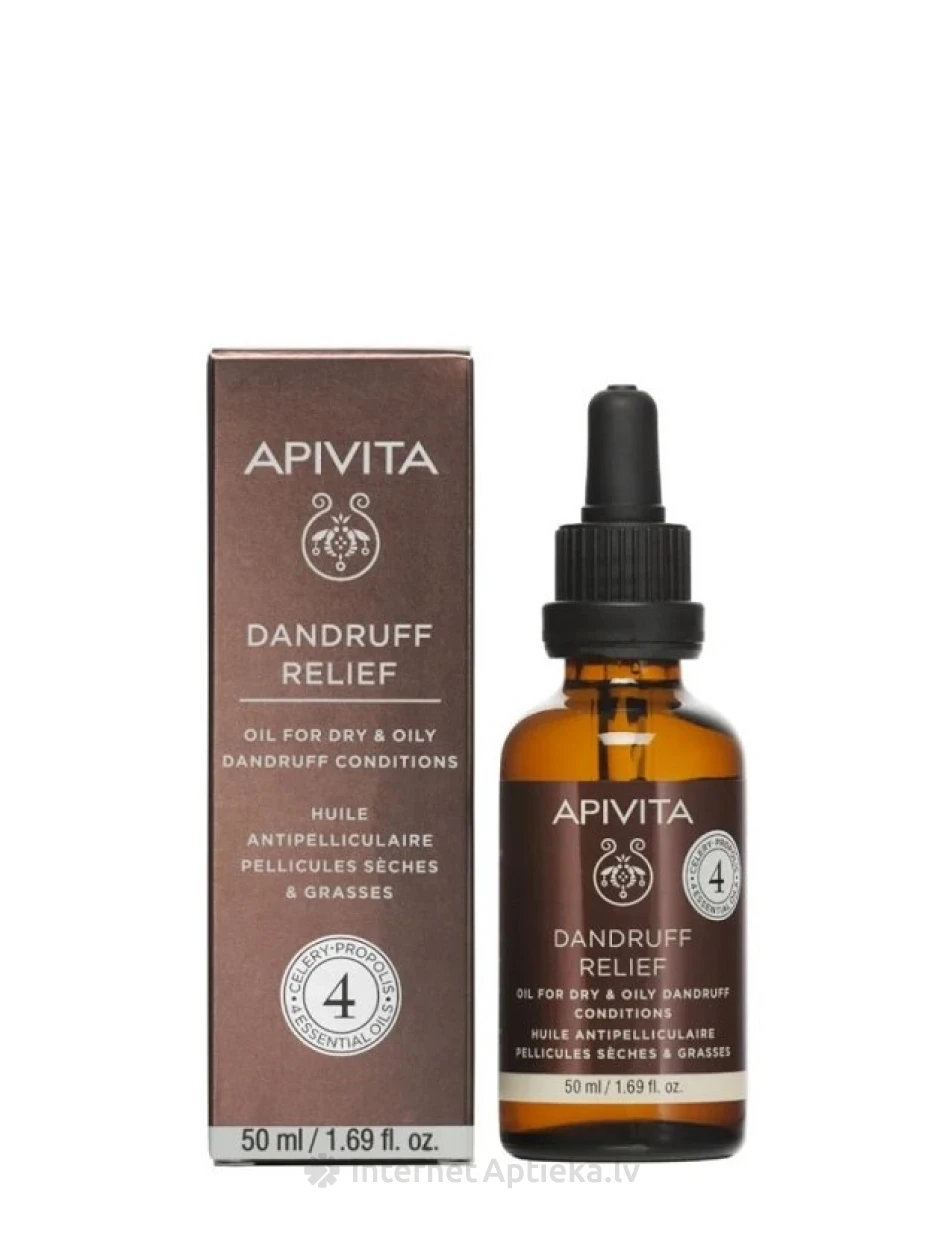 APIVITA õli kuivade ja rasvase kõõma tekkimise vastu, 50 ml | internetaptieka.lv