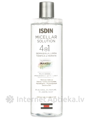 ISDIN Micellar Solution mitsellaarvesi, 400 ml | internetaptieka.lv