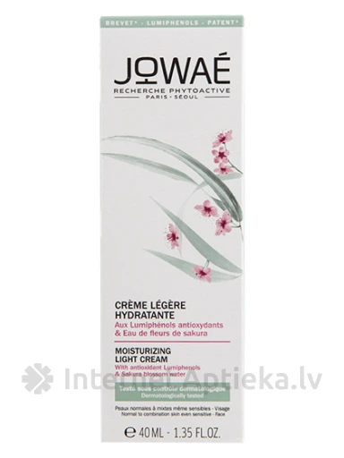 Jowae Moisturising Light увлажняющий крем для нормальной и комбинированной кожи, 40 мл | internetaptieka.lv