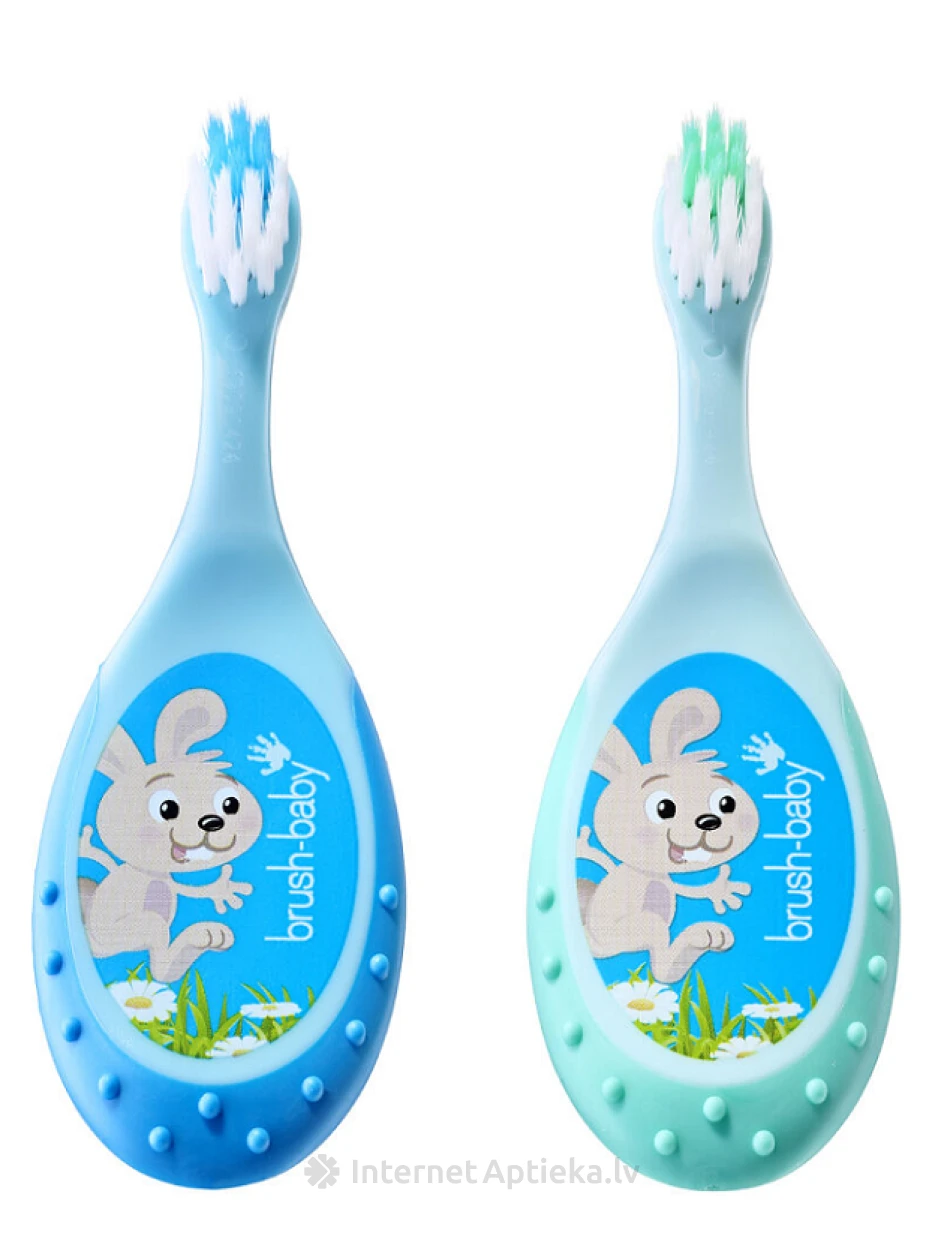Brush-Baby Zobu suka Floshbrush 0-3 gadi, 2 gb. | internetaptieka.lv