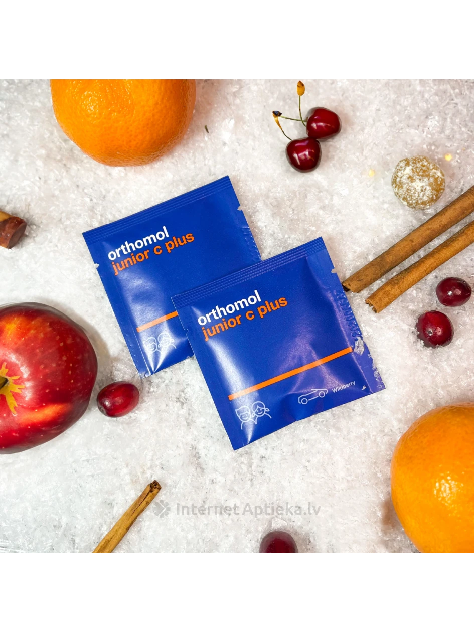 Orthomol Junior C Plus košļājamās tabletes, Apelsīns un Mandarīns, 90 gb. | internetaptieka.lv