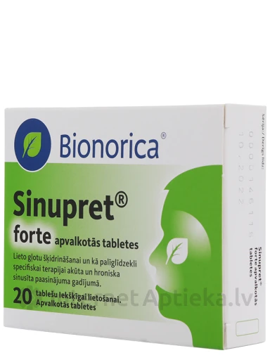 Sinupret Forte, 20 таблеток | internetaptieka.lv