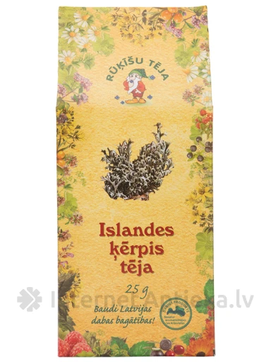 Rūķīšu Islandes ķērpju tēja, 25 g | internetaptieka.lv