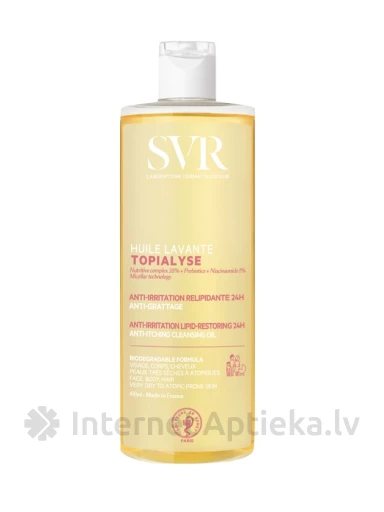 SVR Topialyse мицеллярное масло для сухой кожи, 400 мл | internetaptieka.lv