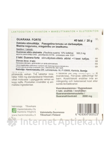 Guarana Forte, 40 таблеток | internetaptieka.lv