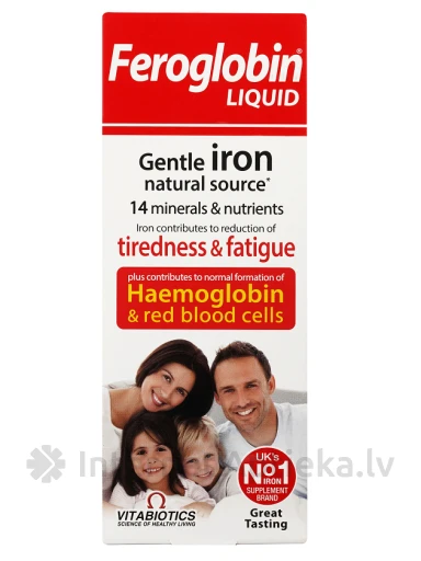 Feroglobin B12 сироп, 200 мл | internetaptieka.lv
