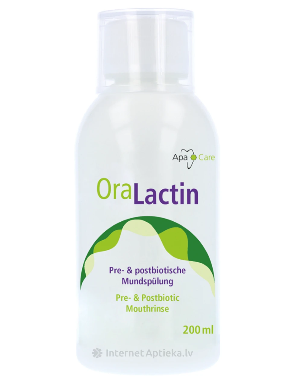 ApaCare postbiotiskais mutes skalošanas līdzeklis OraLactin, 200 ml | internetaptieka.lv