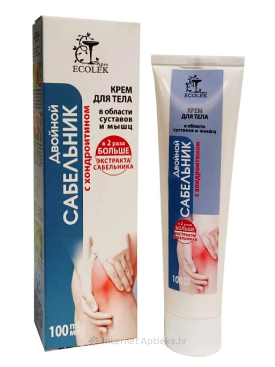Ecolek Double Sabelnik kehakreem kondroitiiniga, 100 ml | internetaptieka.lv