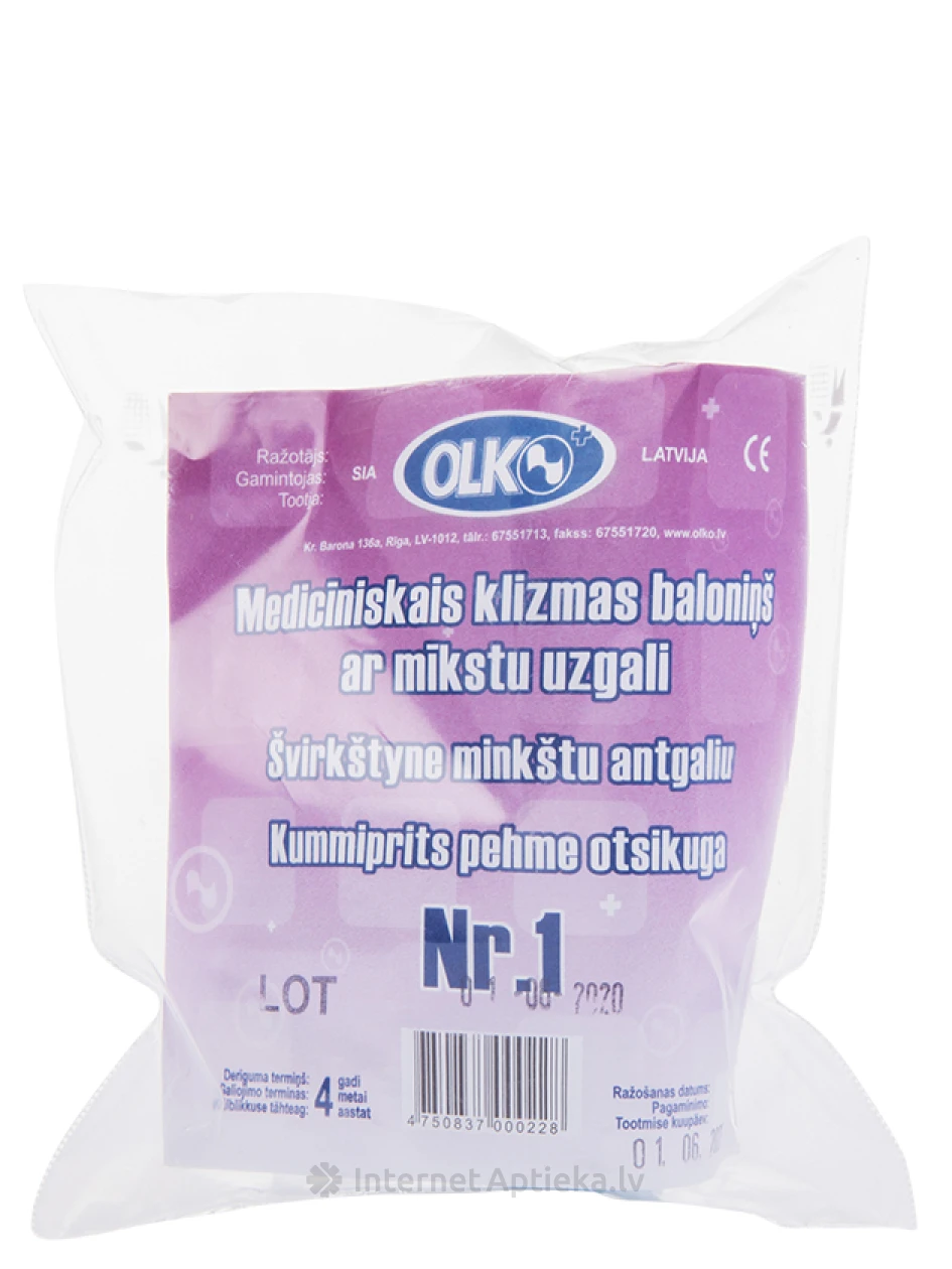 Olko клизма (спринцовка) с мягким наконечником Nr.1, 1 шт. | internetaptieka.lv