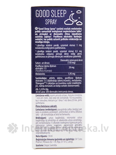 Good Sleep Spray, 30 ml | internetaptieka.lv