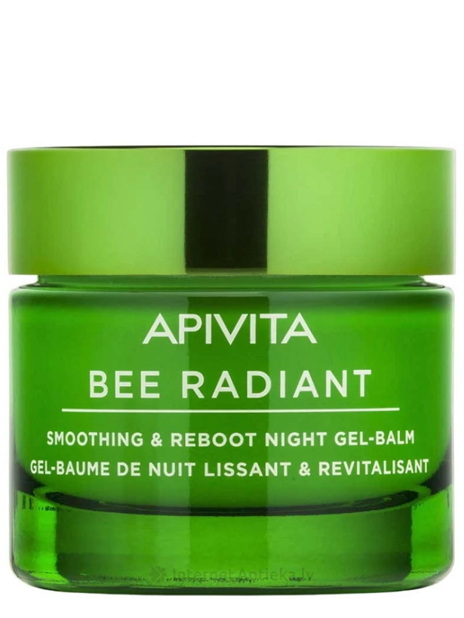 APIVITA BEE RADIANT naktinis lyginantis ir atstatantis gelis-balzamas, 50 ml | internetaptieka.lv