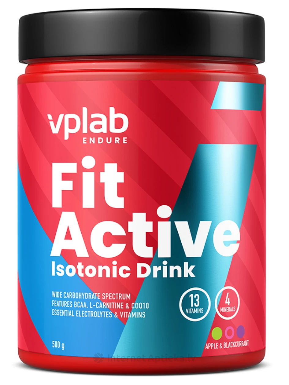 Vplab FitActive Apple and Blackcurrant Pulveris, 500 g | internetaptieka.lv