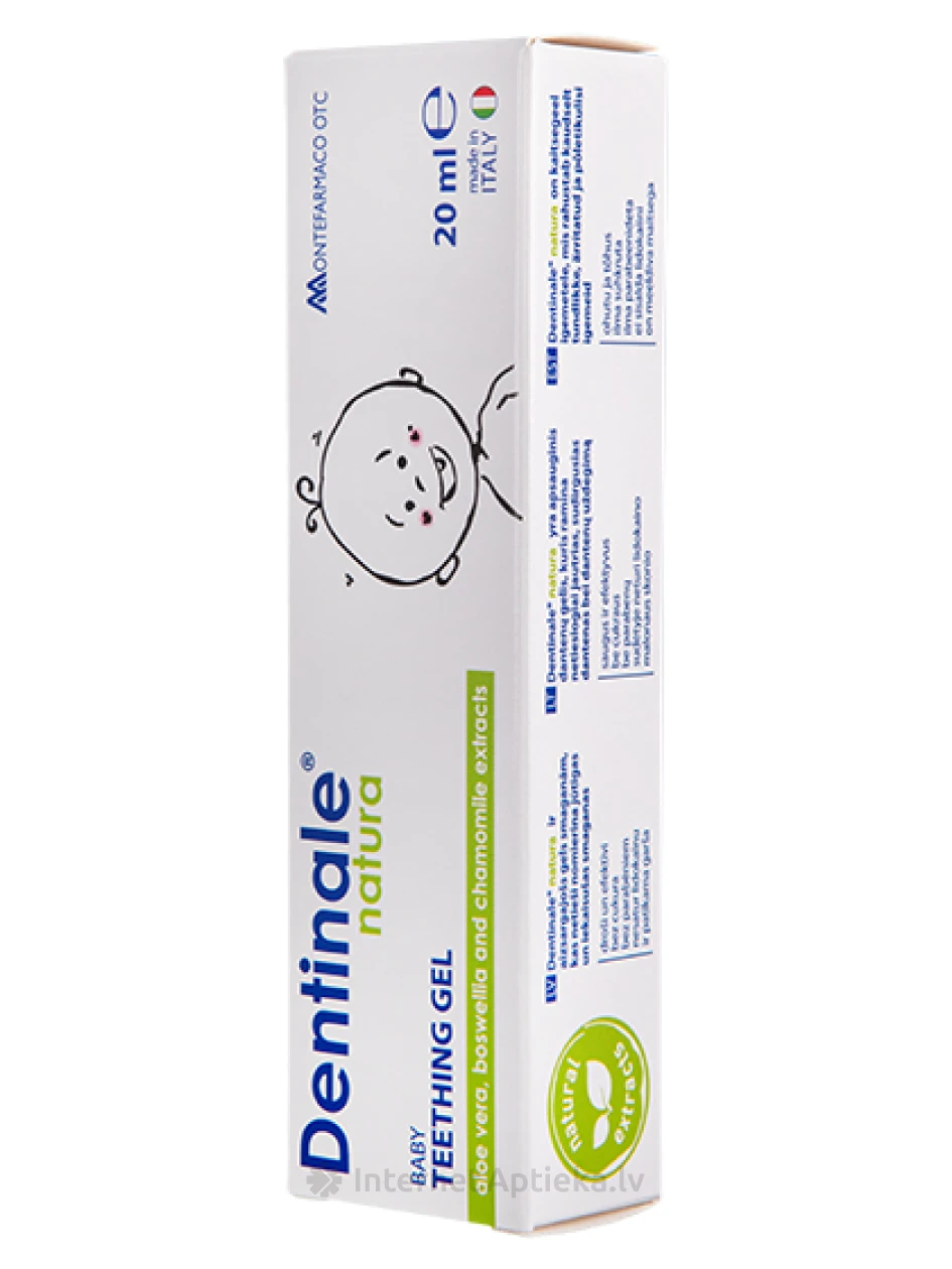 Dentinale Natura bērnu smaganu gels zobu šķilšanās laikā, 20 ml | internetaptieka.lv