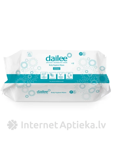 Dailee Body Wipes mitrās salvetes, 48 gb. | internetaptieka.lv