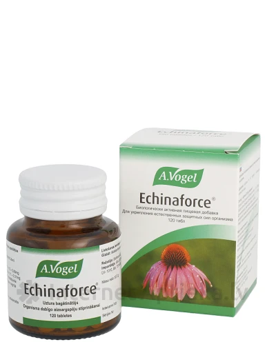 A.Vogel Echinaforce® таблетки эхинацеи пурпурной, 120 таблеток | internetaptieka.lv