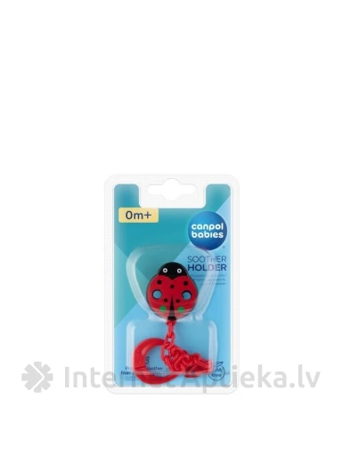 Canpol цепочка-держатель для пустышки, Жук, 1 шт. | internetaptieka.lv