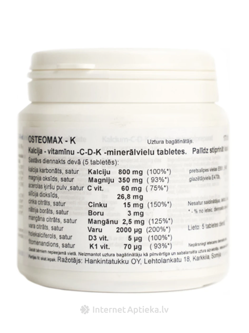 Ostemox - K, 170 tabletes | internetaptieka.lv