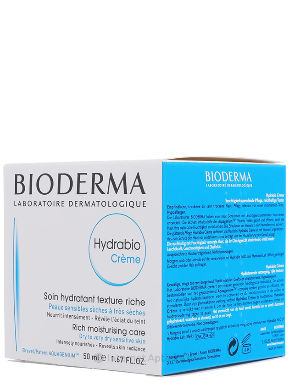 Bioderma Hydrabio Crème увлажняющий крем для сухой кожи, 40 мл | internetaptieka.lv