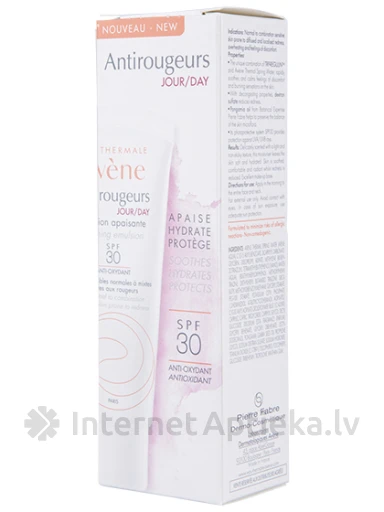 AVENE ANTIROUGEURS NOMIERINOŠA EMULSIJA SPF30, 40 ML | internetaptieka.lv