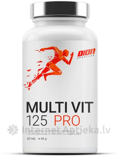 Dion Sportlab Multi-vit 125 pro, 60 tabletti | internetaptieka.lv