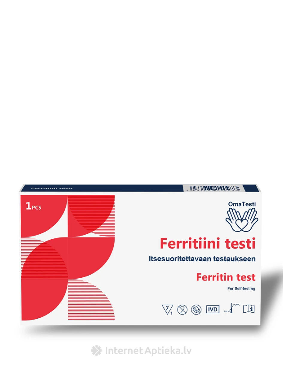 OmaTesti Ferritiini test, 1 tk | internetaptieka.lv
