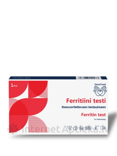 OmaTesti Ātrā feritīna testa kasete (Pilnasinis), 1 gb. | internetaptieka.lv