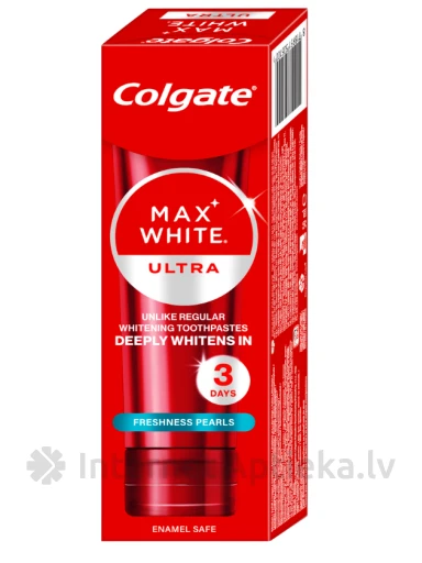 Colgate zobu pasta Max White Ultra freshness pearls, 50 ml | internetaptieka.lv