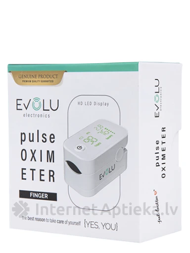 Напалечный пульсоксиметр EVOLU, 1 шт. | internetaptieka.lv
