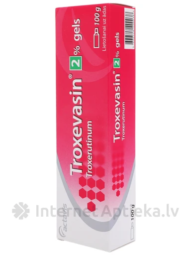 Troxevasin 2% geel, 100 g | internetaptieka.lv