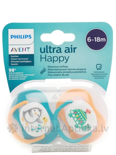 Philips Avent māneklītis Ultra Air Animals, zēniem 6-18M, 2 gb. | internetaptieka.lv