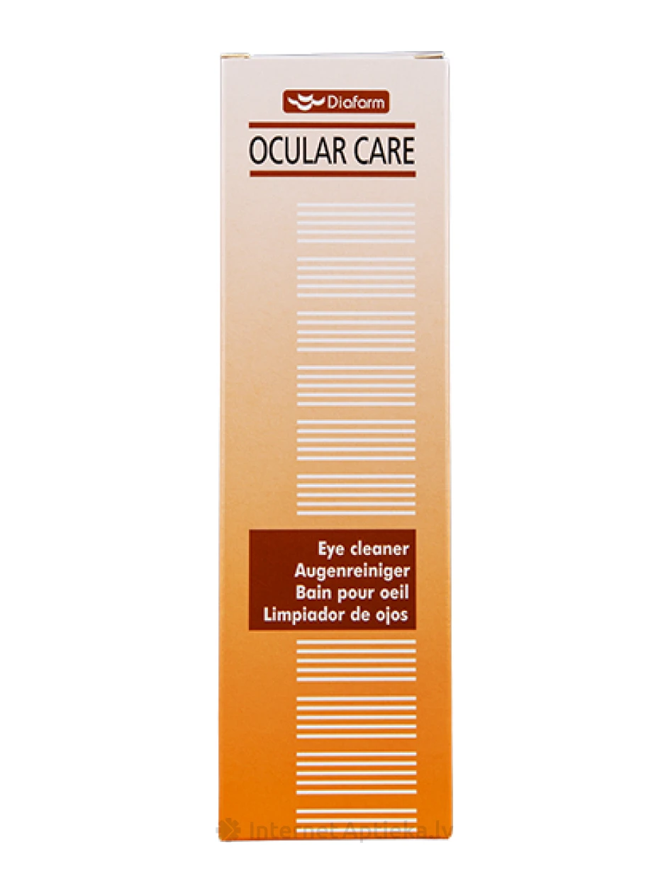 Diafarm Ocular Care līdzeklis acu tīrīsanai suņiem, kaķiem, mājdzīvniekiem, 100 ml | internetaptieka.lv