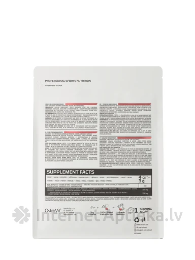 OstroVit Creatine Monohydrate Watermelon Pulber, 300 g | internetaptieka.lv