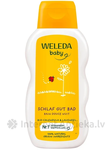 Weleda Baby Calendula средство для ванны для детей на ночь, 200 мл | internetaptieka.lv