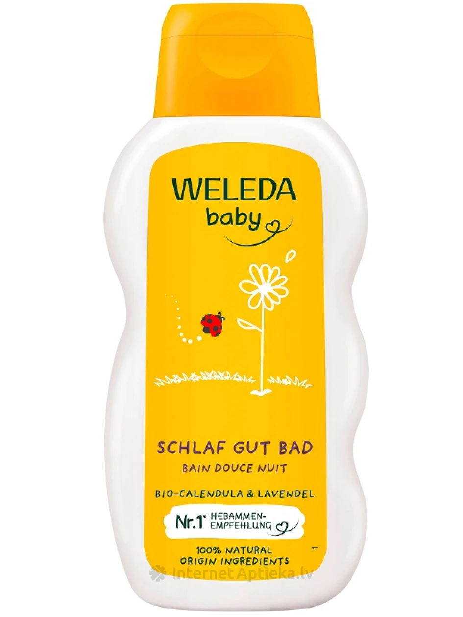 Weleda Baby Calendula средство для ванны для детей на ночь, 200 мл | internetaptieka.lv