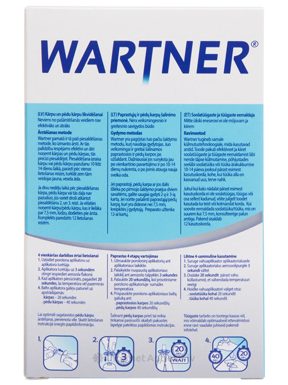 Wartner криотерапия для удаления бородавок, 50 мл | internetaptieka.lv