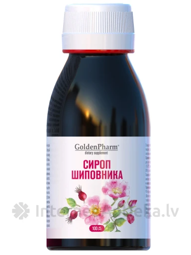 Golden Pharm Mežrozīšu sīrups, 100 ml | internetaptieka.lv