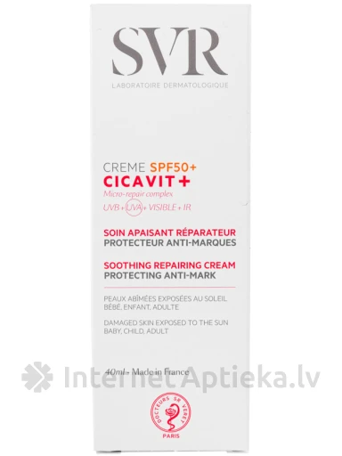 SVR SOS-крем для быстрого заживления с SPF50+, 40 мл | internetaptieka.lv