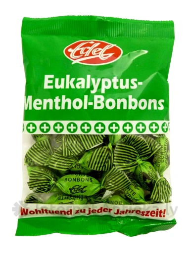 EDEL конфеты c эвкалиптом и ментолом, 100 г | internetaptieka.lv