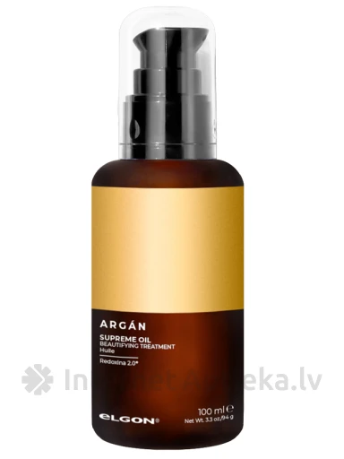 ELGON Argan supreme масло для сухих, поврежденных волос, 100 мл | internetaptieka.lv