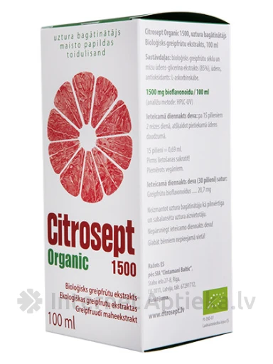 Citrosept Organic 1500mg, 100 ml | internetaptieka.lv