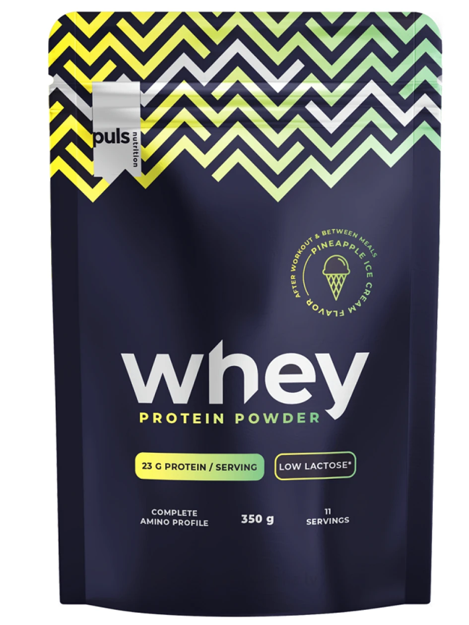 Puls Whey Ananassijäätise maitsega valgupulber, 350 g | internetaptieka.lv