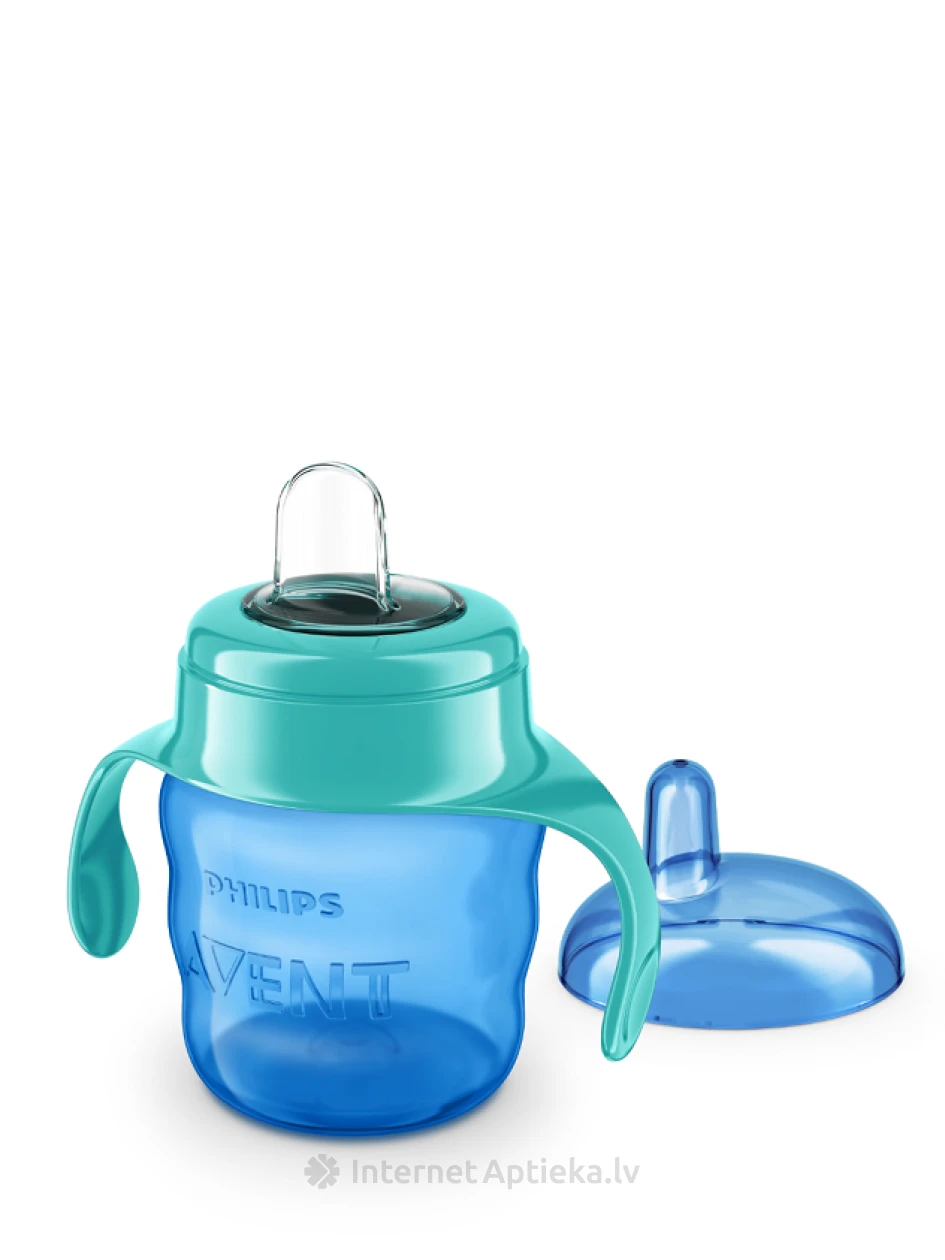 Philips Avent õppetass Easy Slip roheline silikoontilaga 6 kuud, 200 ml | internetaptieka.lv