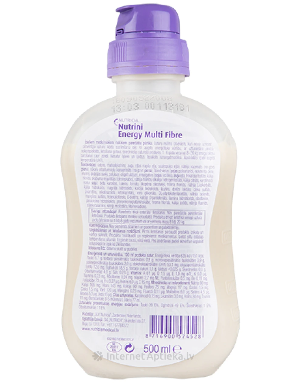 Nutricia Nutrini Energy Multi fibre, 500 мл | internetaptieka.lv