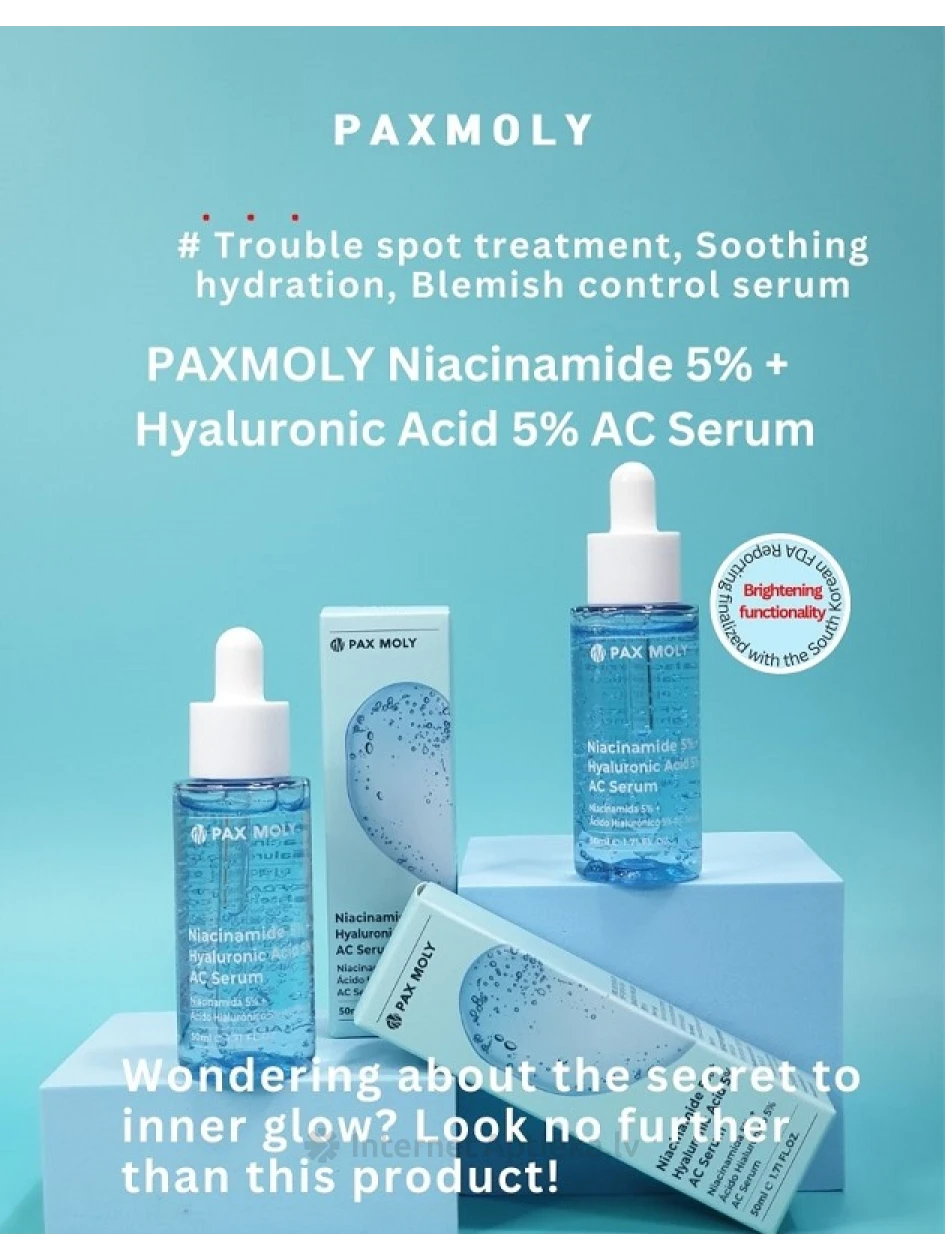 PAX MOLY Serum AC 5%Niacinamide+5% seerum näole, 50 ml | internetaptieka.lv